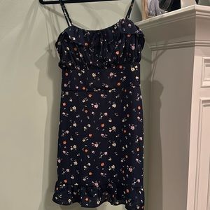 Medium blue mini dress